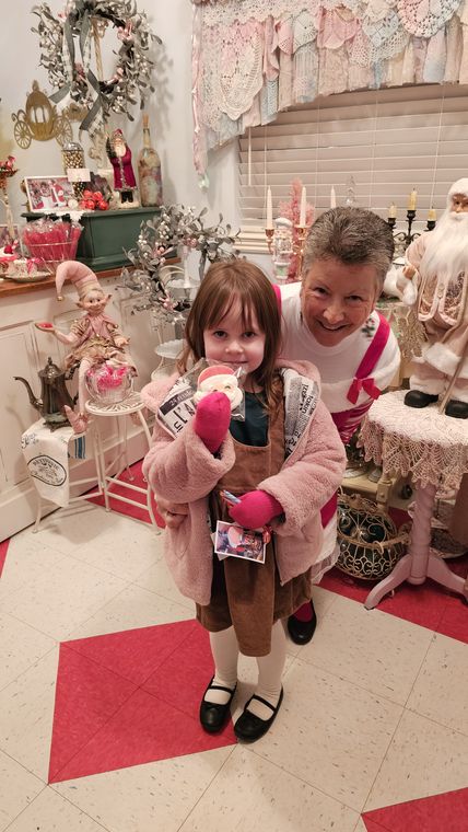 A child in Chelsea's Sweet Shoppe at On Collin's Pond